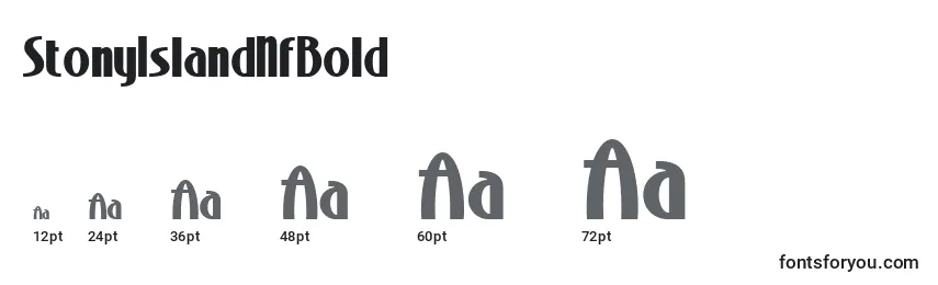 Размеры шрифта StonyIslandNfBold