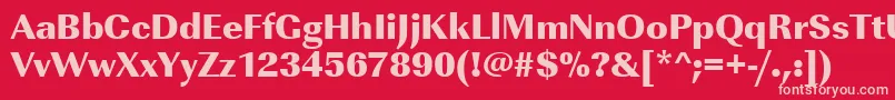 Urwimperialtultbol Font – Pink Fonts on Red Background