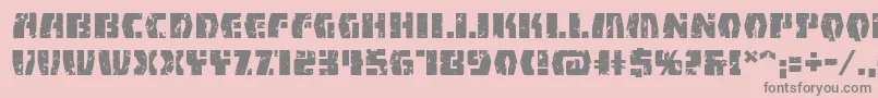 FirefightBb Font – Gray Fonts on Pink Background