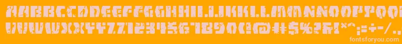 FirefightBb Font – Pink Fonts on Orange Background