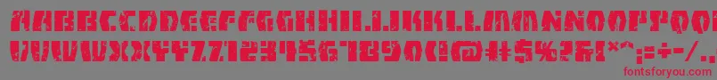 FirefightBb Font – Red Fonts on Gray Background
