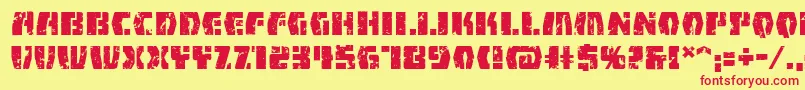 FirefightBb Font – Red Fonts on Yellow Background