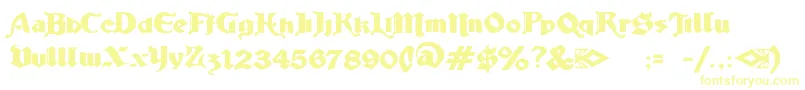 LudlowStrongAle-Schriftart – Gelbe Schriften