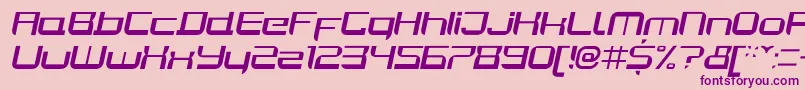 Шрифт JoyriderItalic – фиолетовые шрифты на розовом фоне