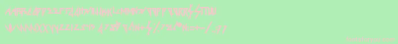 Ke$Ha Font – Pink Fonts on Green Background