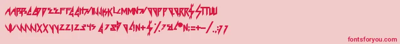 Ke$Ha Font – Red Fonts on Pink Background
