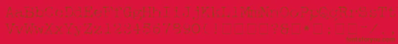 McGareyFracturedフォントについての詳細 フォントMcGareyFractured – 赤い背景に茶色の文字