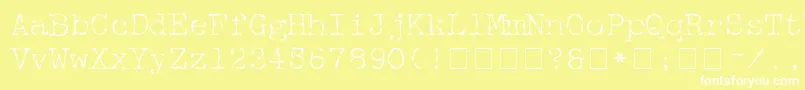 McGareyFractured Font – White Fonts on Yellow Background