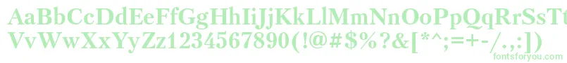 PetersburgettBold Font – Green Fonts on White Background