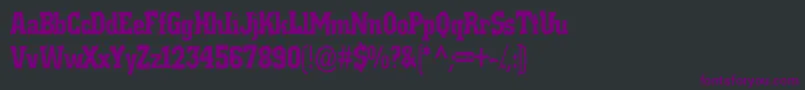 Шрифт Rat – фиолетовые шрифты на чёрном фоне