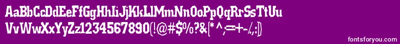 Rat Font – White Fonts on Purple Background