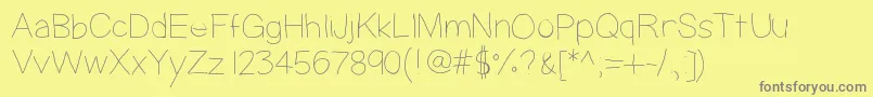 Highyield Font – Gray Fonts on Yellow Background