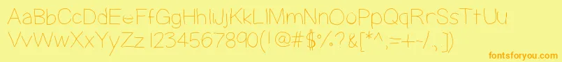 Highyield Font – Orange Fonts on Yellow Background