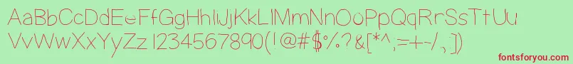 Highyield Font – Red Fonts on Green Background