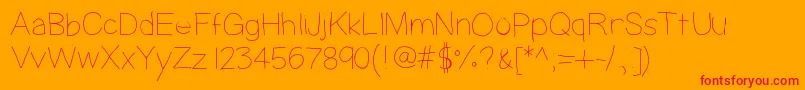 Highyield Font – Red Fonts on Orange Background