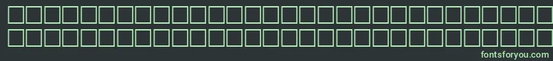 WordaboldBold Font – Green Fonts on Black Background