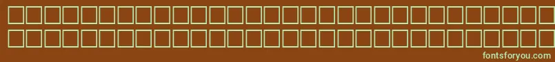 Шрифт WordaboldBold – зелёные шрифты на коричневом фоне