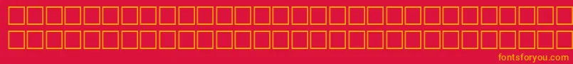 WordaboldBold Font – Orange Fonts on Red Background