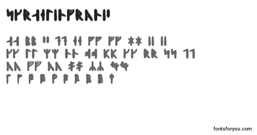 Skraelingrunicフォント–アルファベット、数字、特殊文字