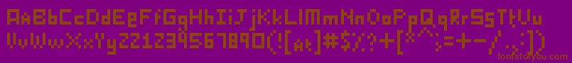 KillerLasagna Font – Brown Fonts on Purple Background