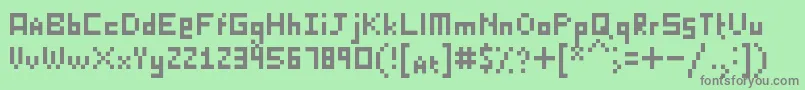 KillerLasagna Font – Gray Fonts on Green Background