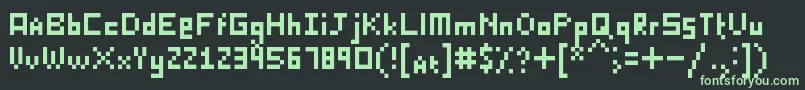 KillerLasagna Font – Green Fonts on Black Background