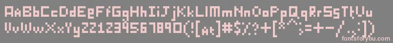 KillerLasagna Font – Pink Fonts on Gray Background