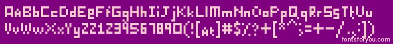 KillerLasagna Font – Pink Fonts on Purple Background