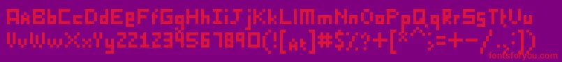 KillerLasagna Font – Red Fonts on Purple Background