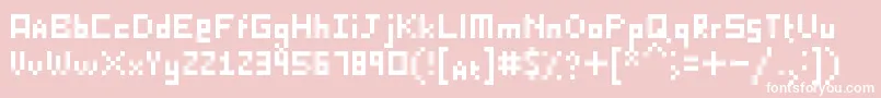KillerLasagna Font – White Fonts on Pink Background