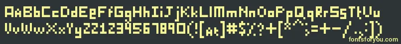 KillerLasagna Font – Yellow Fonts on Black Background