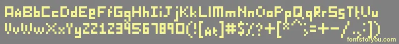 KillerLasagna Font – Yellow Fonts on Gray Background