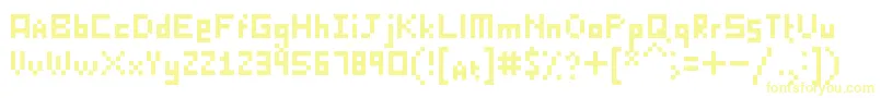 Czcionka KillerLasagna – żółte czcionki
