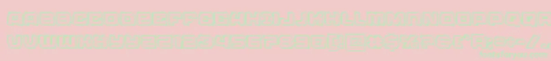 Olympiccarrierengrave Font – Green Fonts on Pink Background