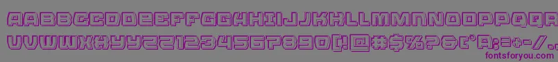 Olympiccarrierengrave Font – Purple Fonts on Gray Background