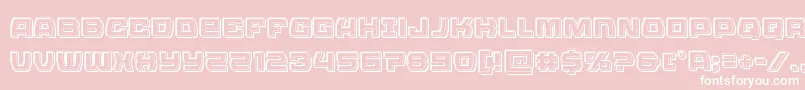 Olympiccarrierengrave Font – White Fonts on Pink Background