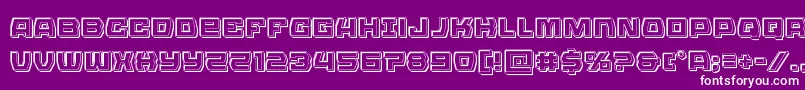 Olympiccarrierengrave Font – White Fonts on Purple Background