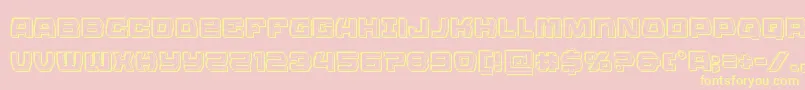 Olympiccarrierengrave Font – Yellow Fonts on Pink Background