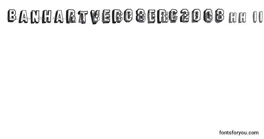 Czcionka BanhartVer08Erc2008 – alfabet, cyfry, specjalne znaki