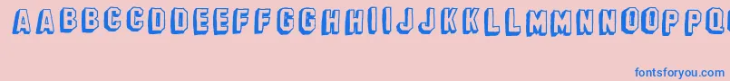 BanhartVer08Erc2008 Font – Blue Fonts on Pink Background