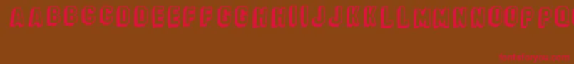 BanhartVer08Erc2008 Font – Red Fonts on Brown Background