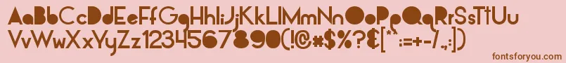 AlpacaSolidify Font – Brown Fonts on Pink Background