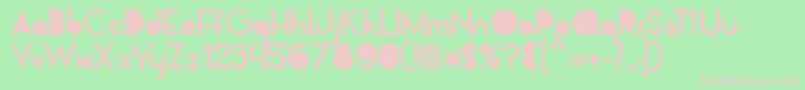fuente AlpacaSolidify – Fuentes Rosadas Sobre Fondo Verde