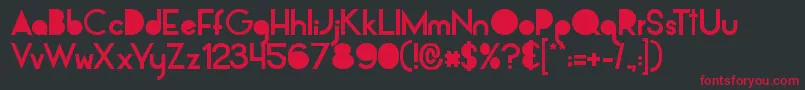 AlpacaSolidify Font – Red Fonts on Black Background