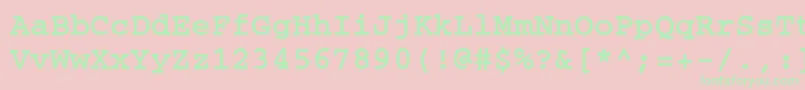 CrtmB Font – Green Fonts on Pink Background