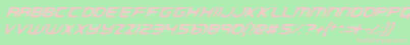 SpatialAnomaly Font – Pink Fonts on Green Background