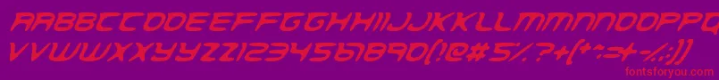 SpatialAnomaly Font – Red Fonts on Purple Background