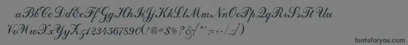 OdessascriptRegular Font – Black Fonts on Gray Background