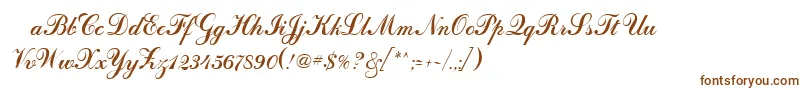 OdessascriptRegular Font – Brown Fonts on White Background