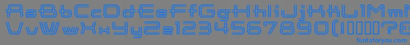 CootnewStripe Font – Blue Fonts on Gray Background
